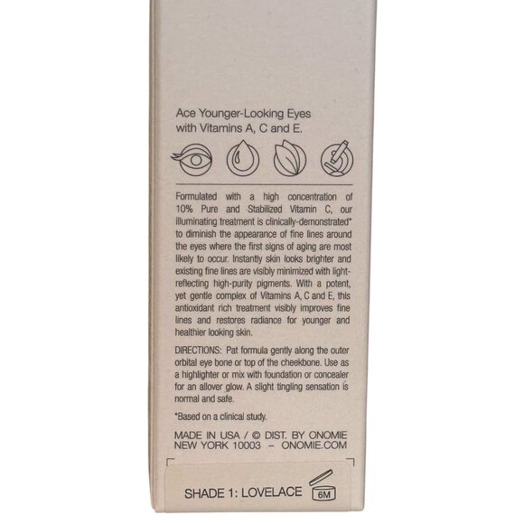 ONOMIE Lovelace A.C.E. Illuminating Eye Treatment Shade #1 Lovelace Korean Skin - Picture 3 of 6